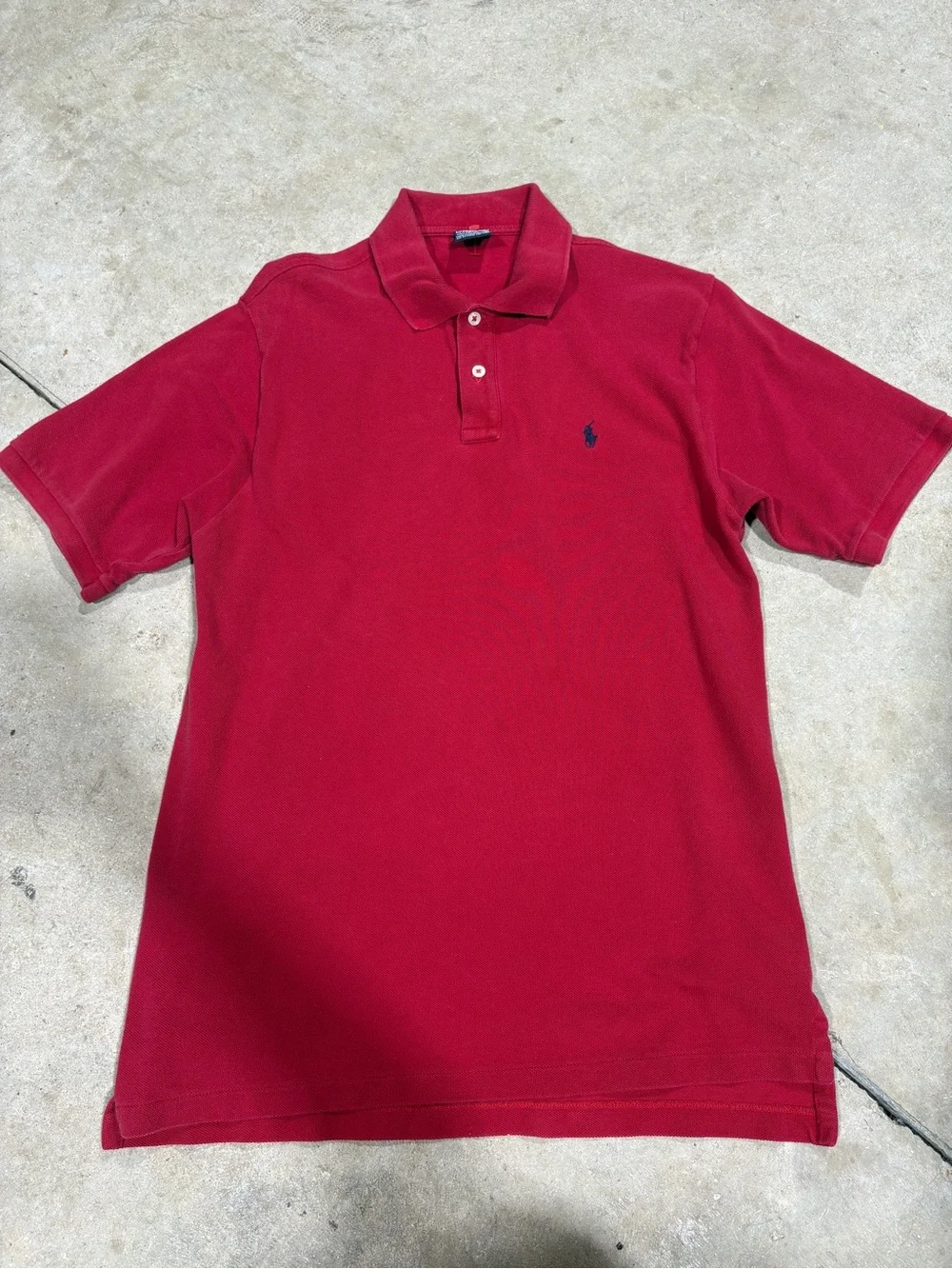 Ralph Lauren Red Short-Sleeve Polo with Navy Pony
